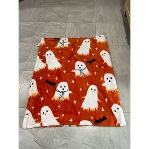 Ghost Halloween Holiday Throw Blanket